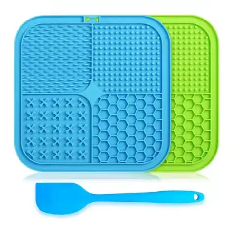 Premium Silicone Lick Mat for Dogs and Cats - Anxiety Relief & Slow Feeder with Suction Cup