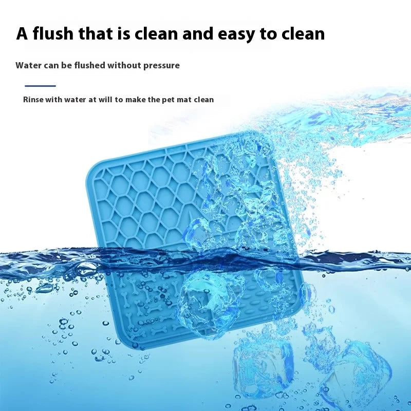 Premium Silicone Lick Mat for Dogs and Cats - Anxiety Relief & Slow Feeder with Suction Cup